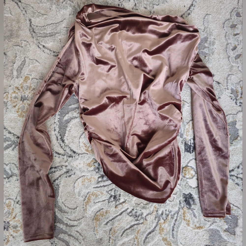 Abercrombie + Fitch Asymetrical Long Sleeve Top